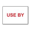 Sato Duo 20 (PB220) White printed red 'Use By' Labels Permanent 23 x 16mm (15k/15 Reels or 45k/45 Reels) -0